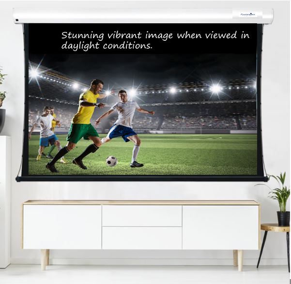 Sapphire Ambient Light Long Throw Tab Tension Electric 2.7m 16:9 Viewing area 2656 x 1494mm