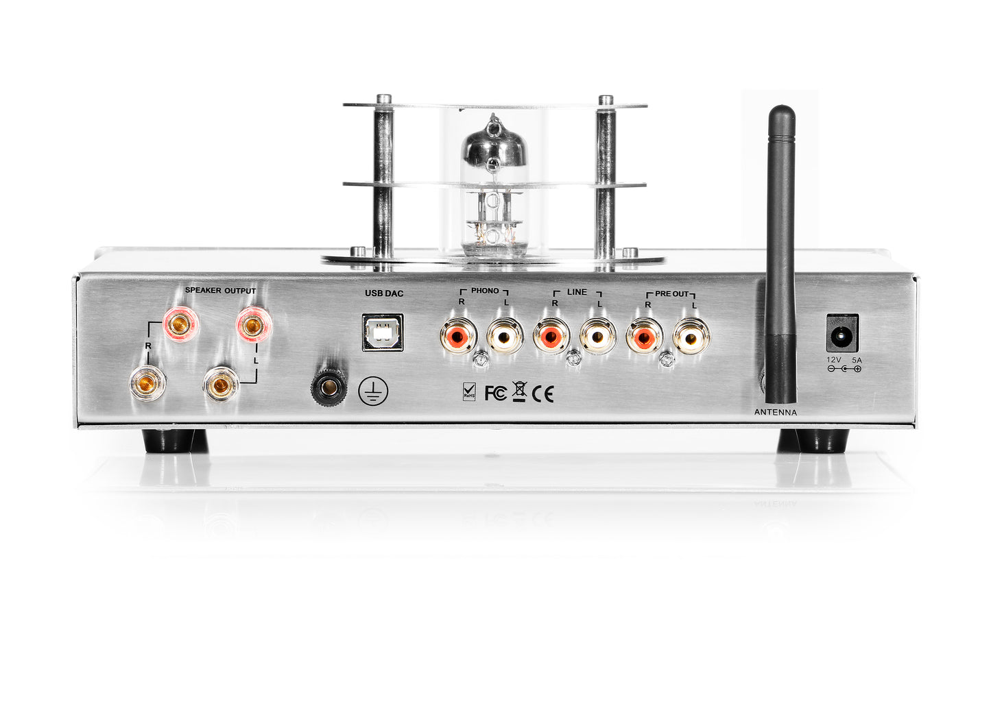 ML-30HD Hybrid Tube Integrated Amplifer in Brushed Metal