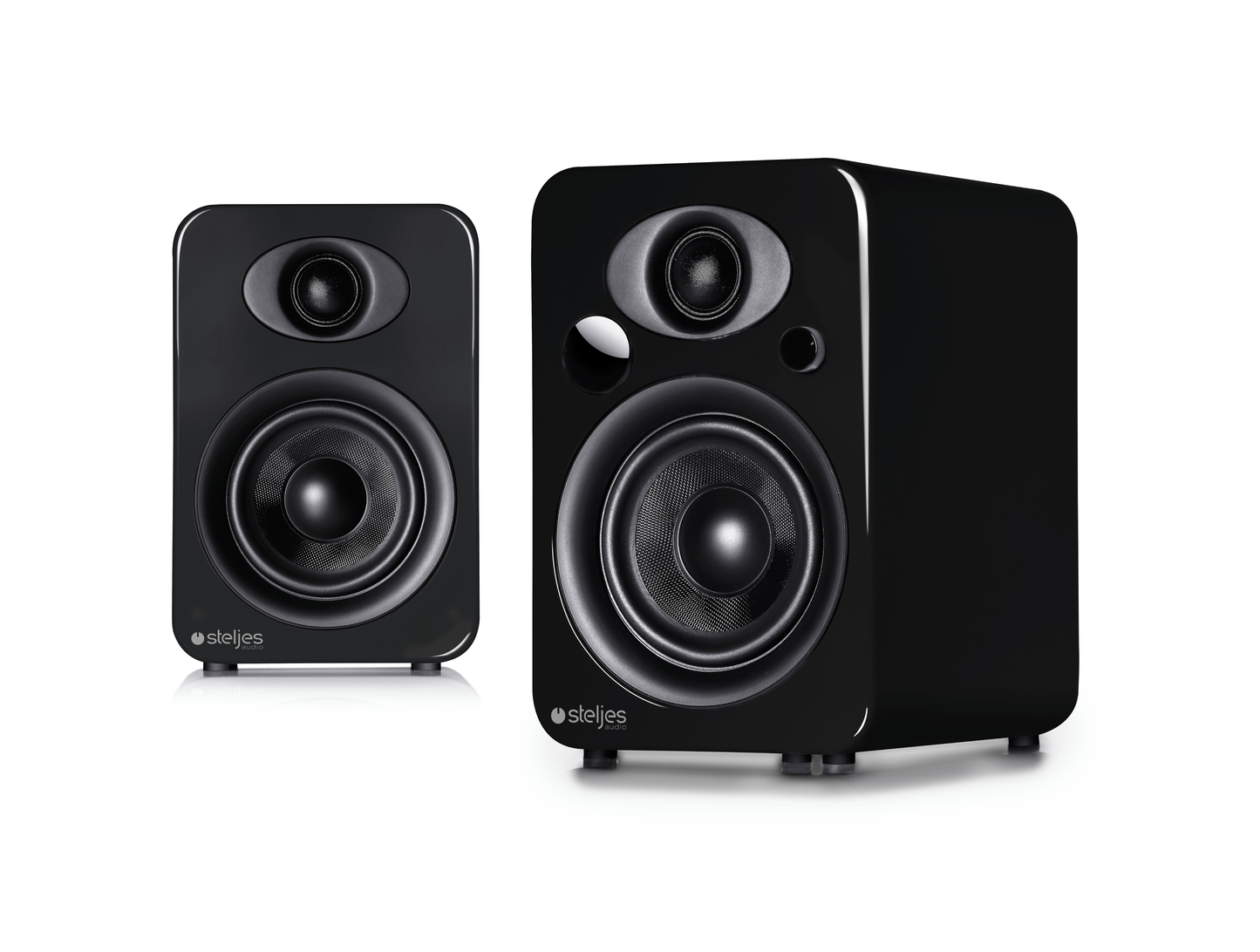 Steljes Audio NS3 Powered Loudspeakers in Gun Metal Grey