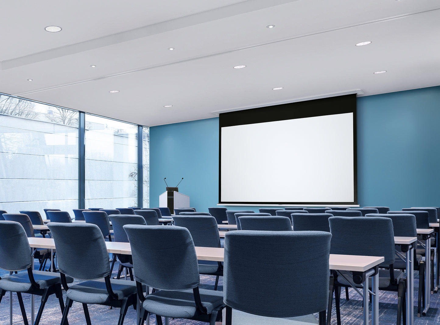Sapphire Dedicated Electric Recessed Screen 3m 16:10 format Approx Case Dimensions Not Including Surround L 3198 x H 122 x D 135mm