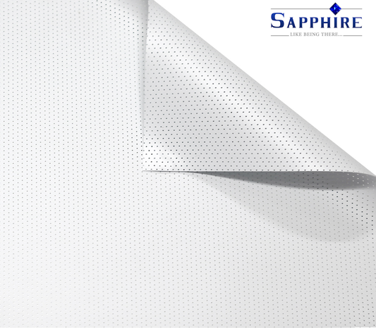 High Gain Premium Matt White Acoustic Perforated Fabric