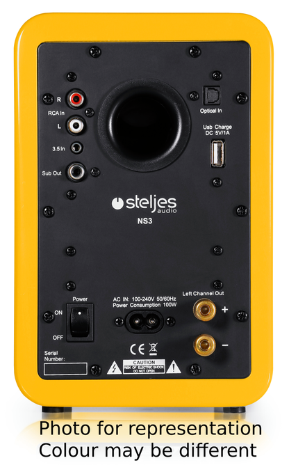 Steljes Audio NS3 Powered Loudspeakers in Solar Yellow