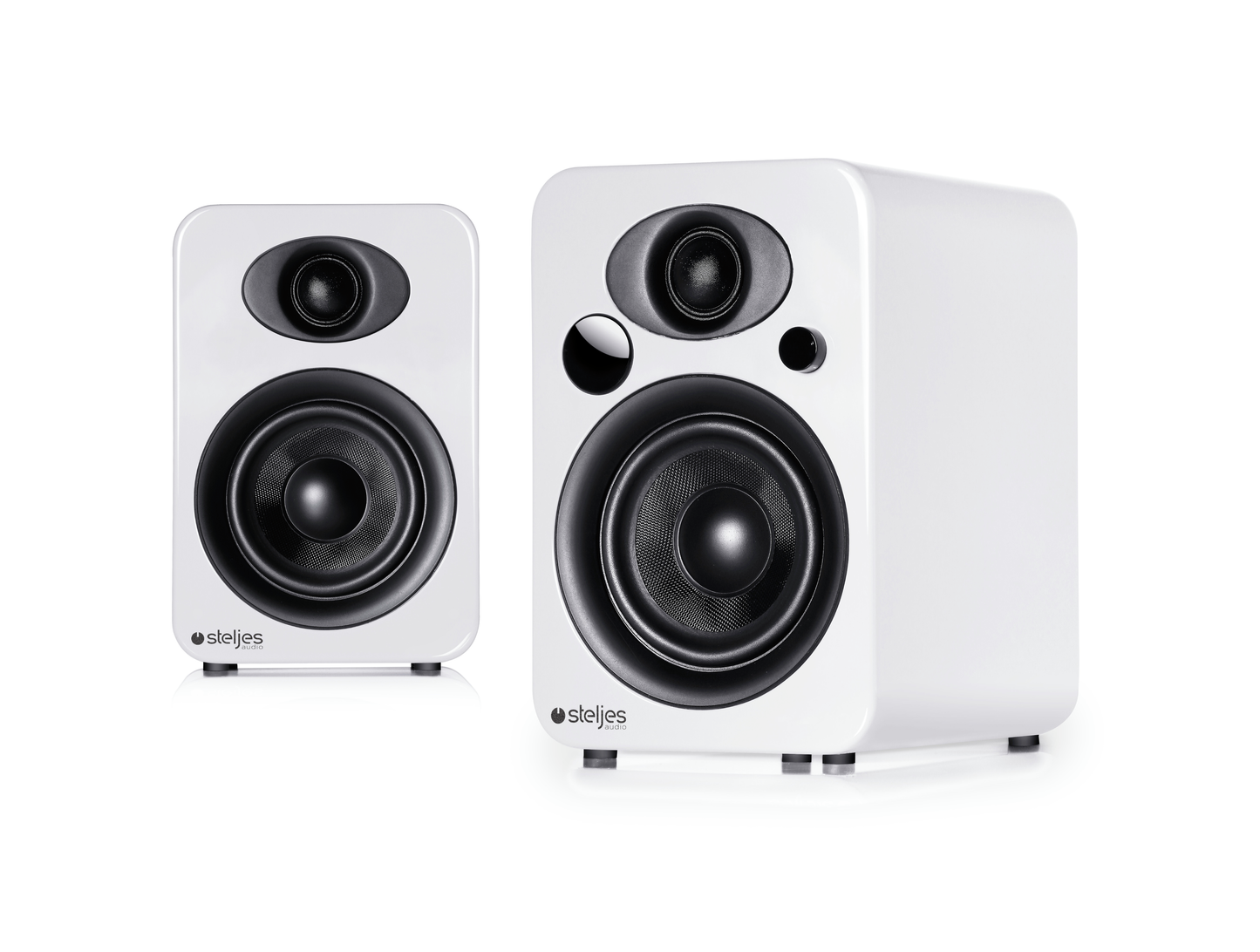 Steljes Audio NS3 Powered Loudspeakers in Frost White