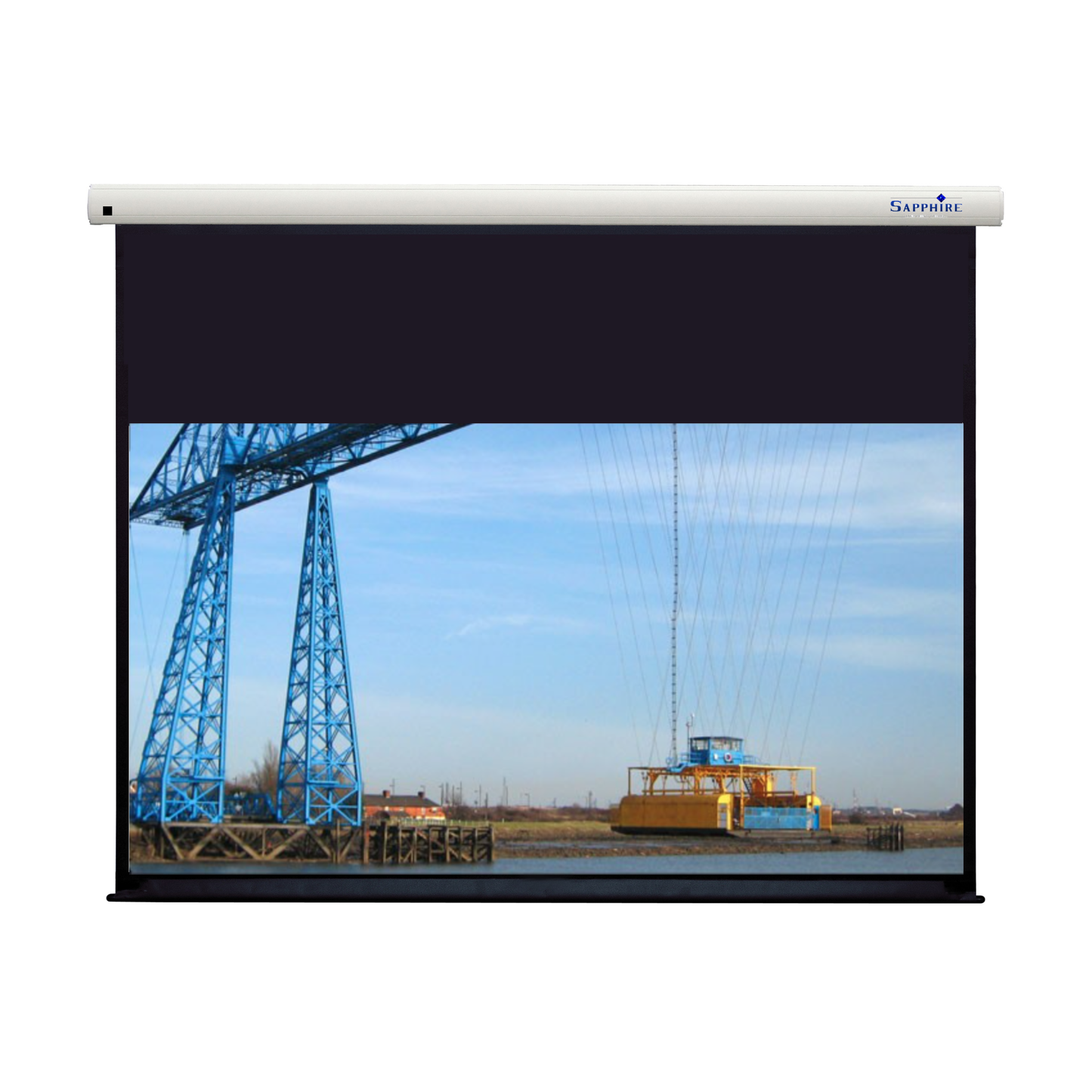 Sapphire Electric Screen with Trigger 16:10 Format Viewing Area 2701mm x 1687mm  Approx Case Dimensions L 2953mm x H 126mm x D 120mm