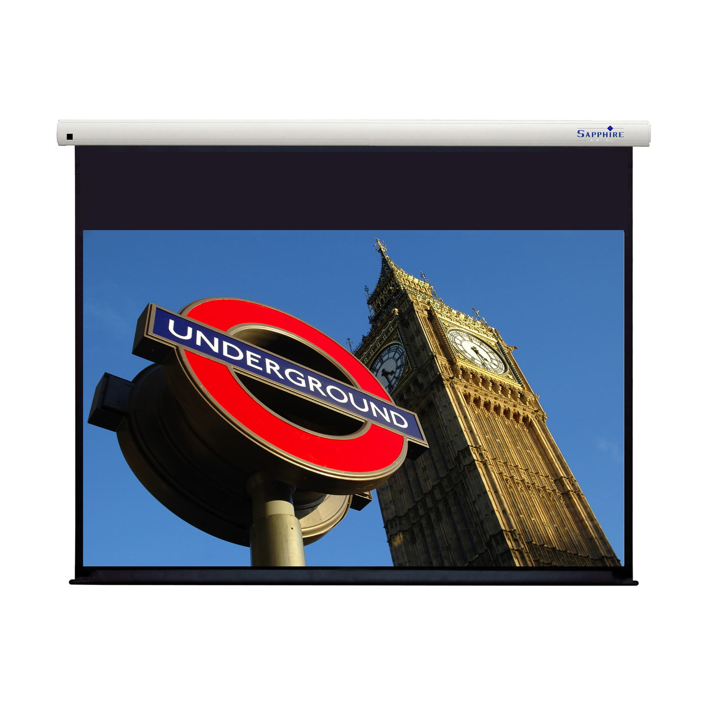 Sapphire Electric Projection Screen With Trigger 4:3 Format Viewing Ar ...