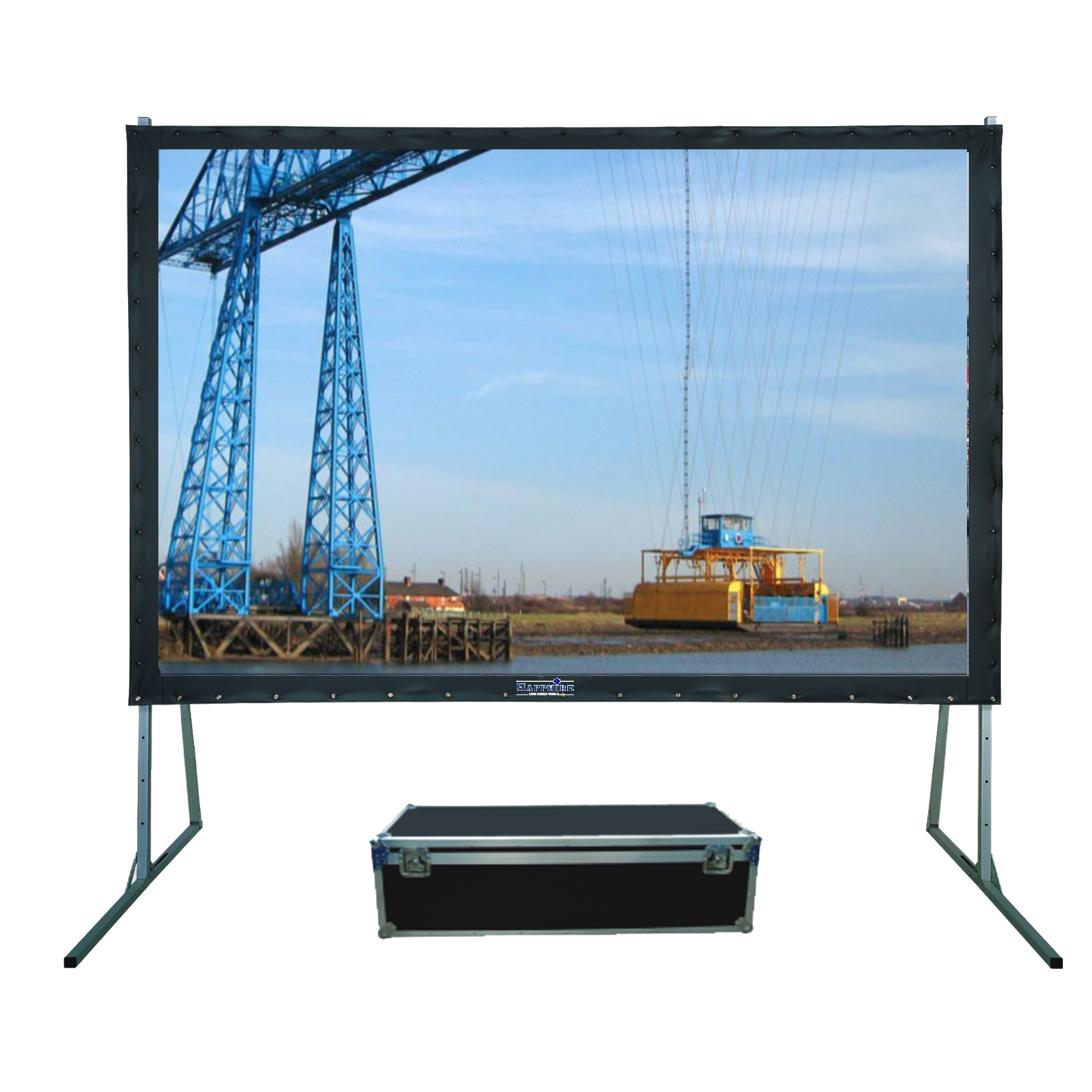 Sapphire 2m Rapid Fold Rear Projection 16:10 Viewing Area approx 2032 ...