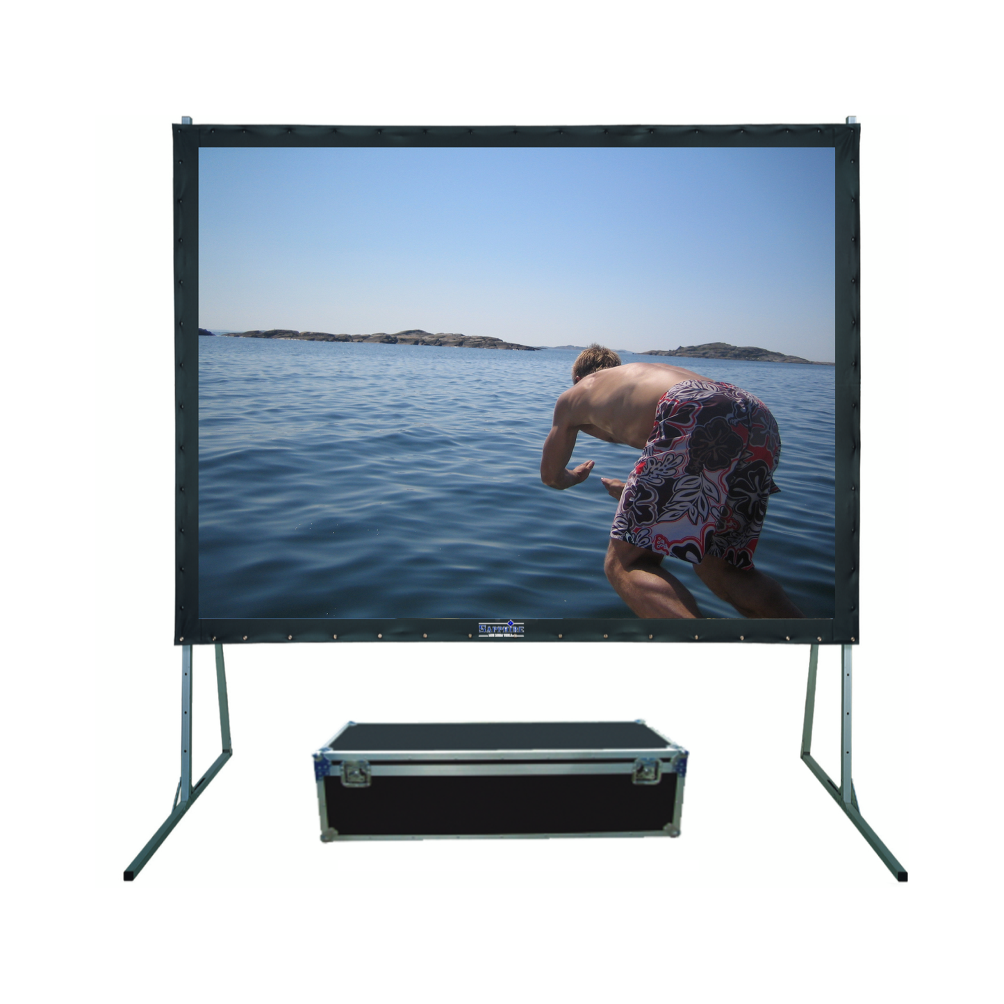Sapphire Rapidfold Rear Projection  4:3 ratio. Viewing Area 2032mm x 1524mm