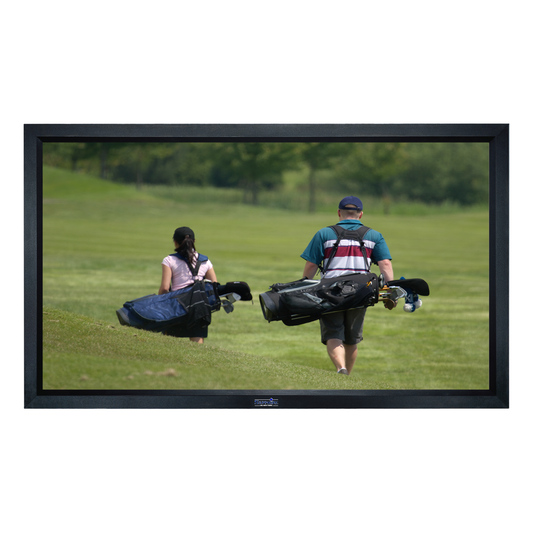 Sapphire Fixed Frame Front Projection Screen Viewing Area 2340mm x 1320mm 16:9 ratio