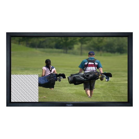 Acoustically Transparent Sapphire Fixed Frame Front Projection Screen Viewing Area 2340mm x 1320mm 16:9 Format