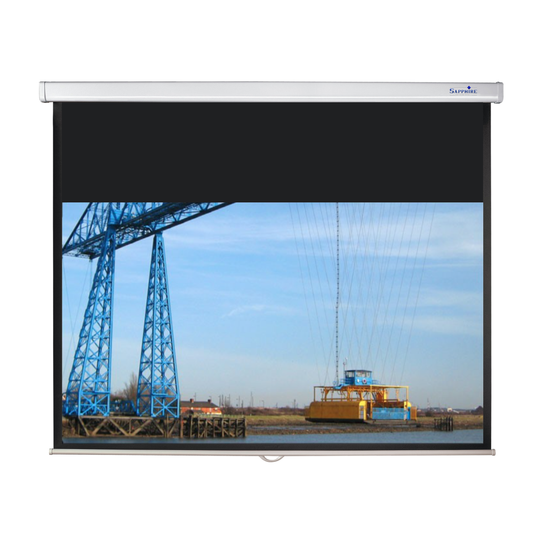 Sapphire 1.5m Manual Screen 16:10 Format 1460mm x 913mm not channel fix Approx Case Dimensions L 1634mm x H 89mm x D 87mm