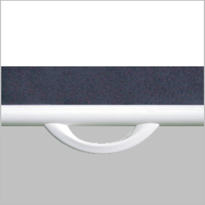 Sapphire Aluminium Slow Retraction Manual Screen 4:3 Format Viewing Area 1710mm x 1280mm with channel fix brackets Approx Case Dimensions L 1864mm x H 93mm x D 79mm