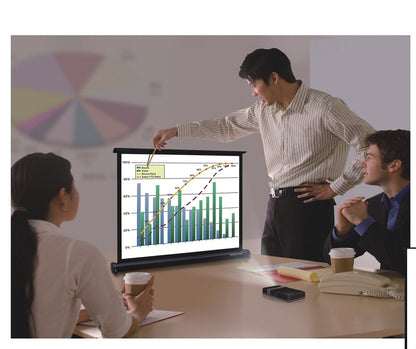 Sapphire 50" Diagonal Table Top Screen Approx Case Dimension L 1124mm x H 59mm x D 84mm